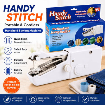 Mini Handy Stitch Sewing Machine – Portable Big Stitch Handheld Sewing Machine for Quick Fabric Repairs